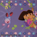 kinderkamer behang kinderbehang dora behang prinsessen hartjes kroontjes sprookjes